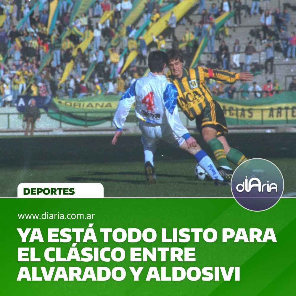 Ya está todo listo para el clásico entre Alvarado y Aldosivi