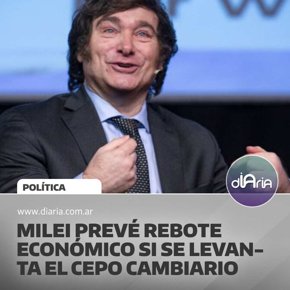 Milei prevé rebote económico si se levanta el cepo cambiario