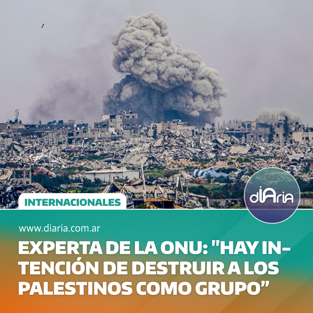 Experta de la ONU: “Hay intención de destruir a los palestinos como grupo”