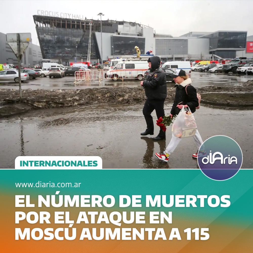 El número de muertos por el ataque en Moscú aumenta a 115