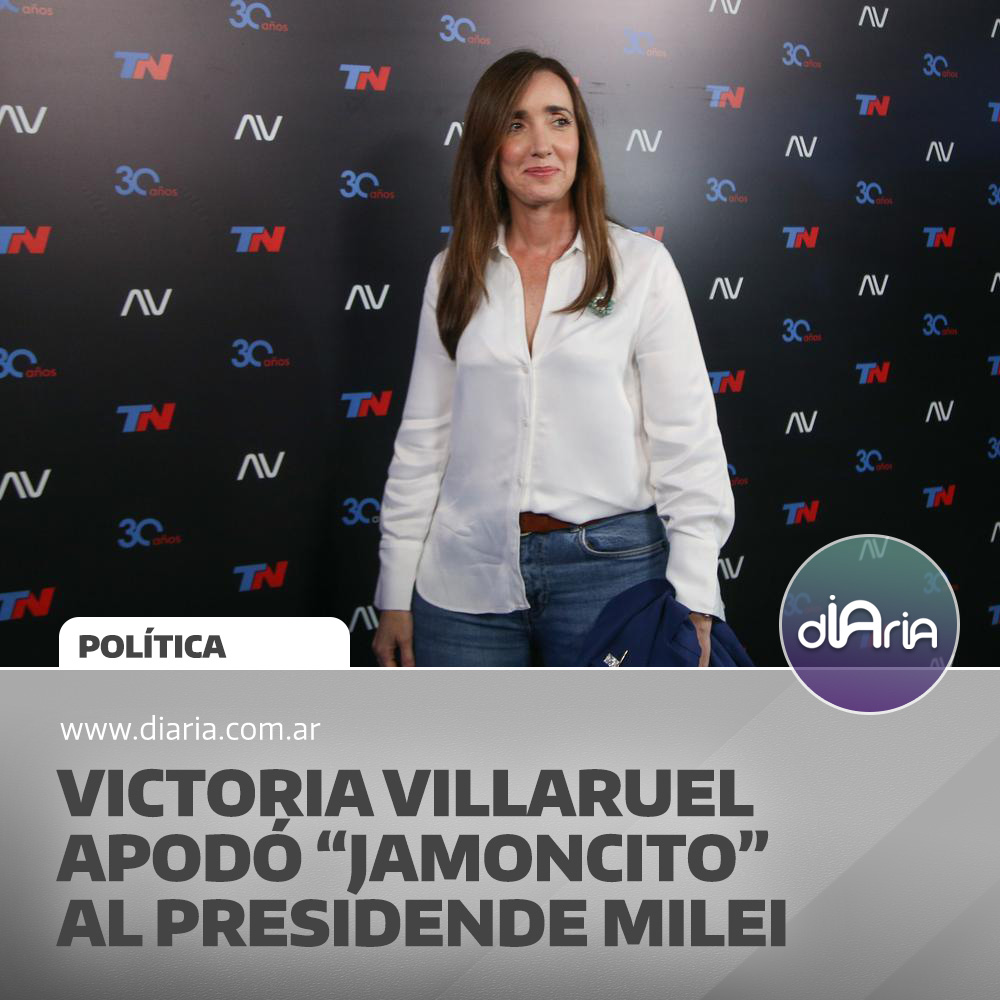 Victoria Villaruel apodó “jamoncito” al presidente Milei