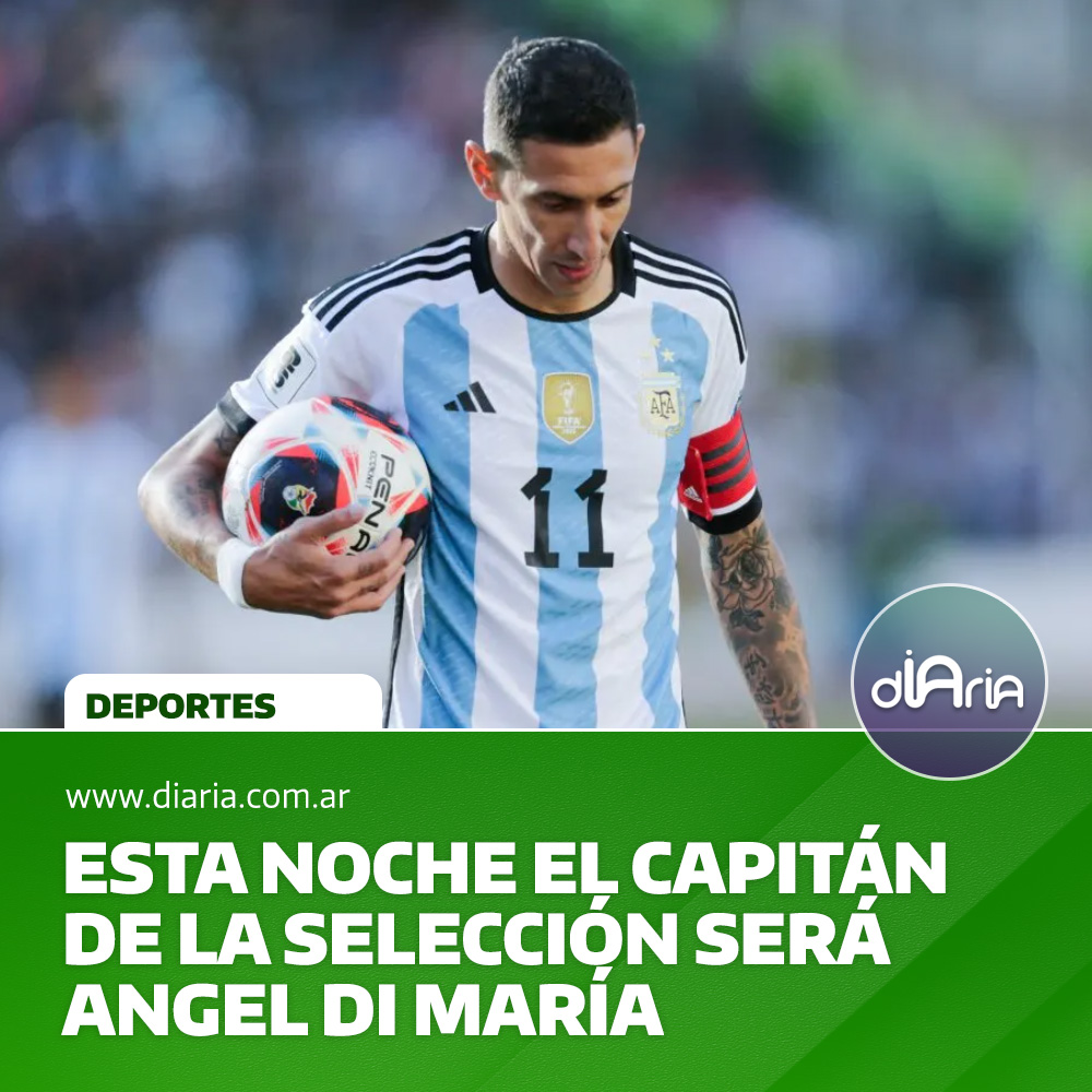 Esta noche el capitán de la selección será Angel di María