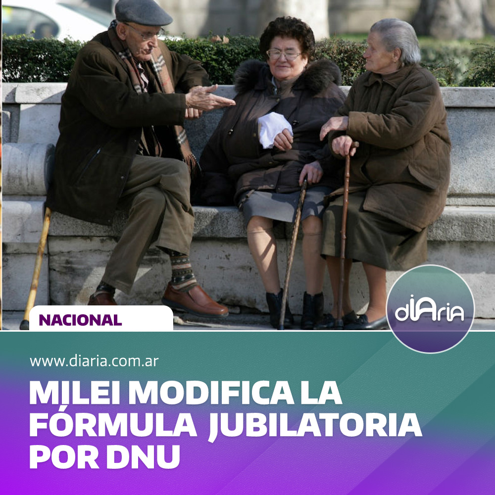 Milei modificó la fórmula jubilatoria por DNU