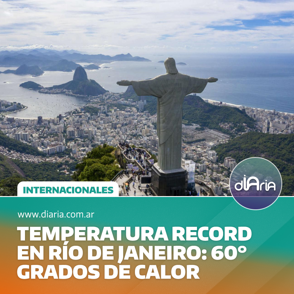 Temperatura record en Río de Janeiro: 60° grados de calor