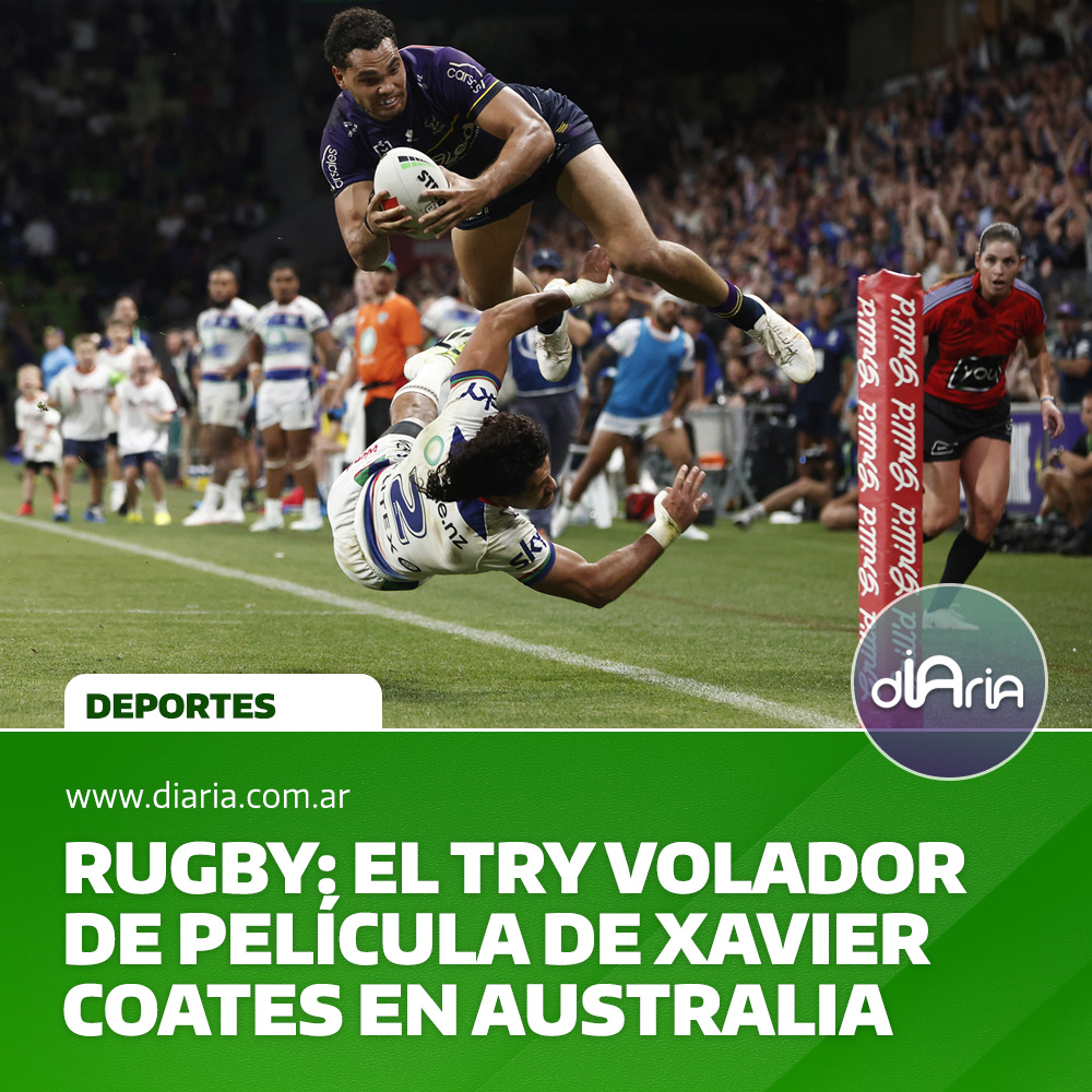 rugby: El try volado de película de Xavier Coates en Australia