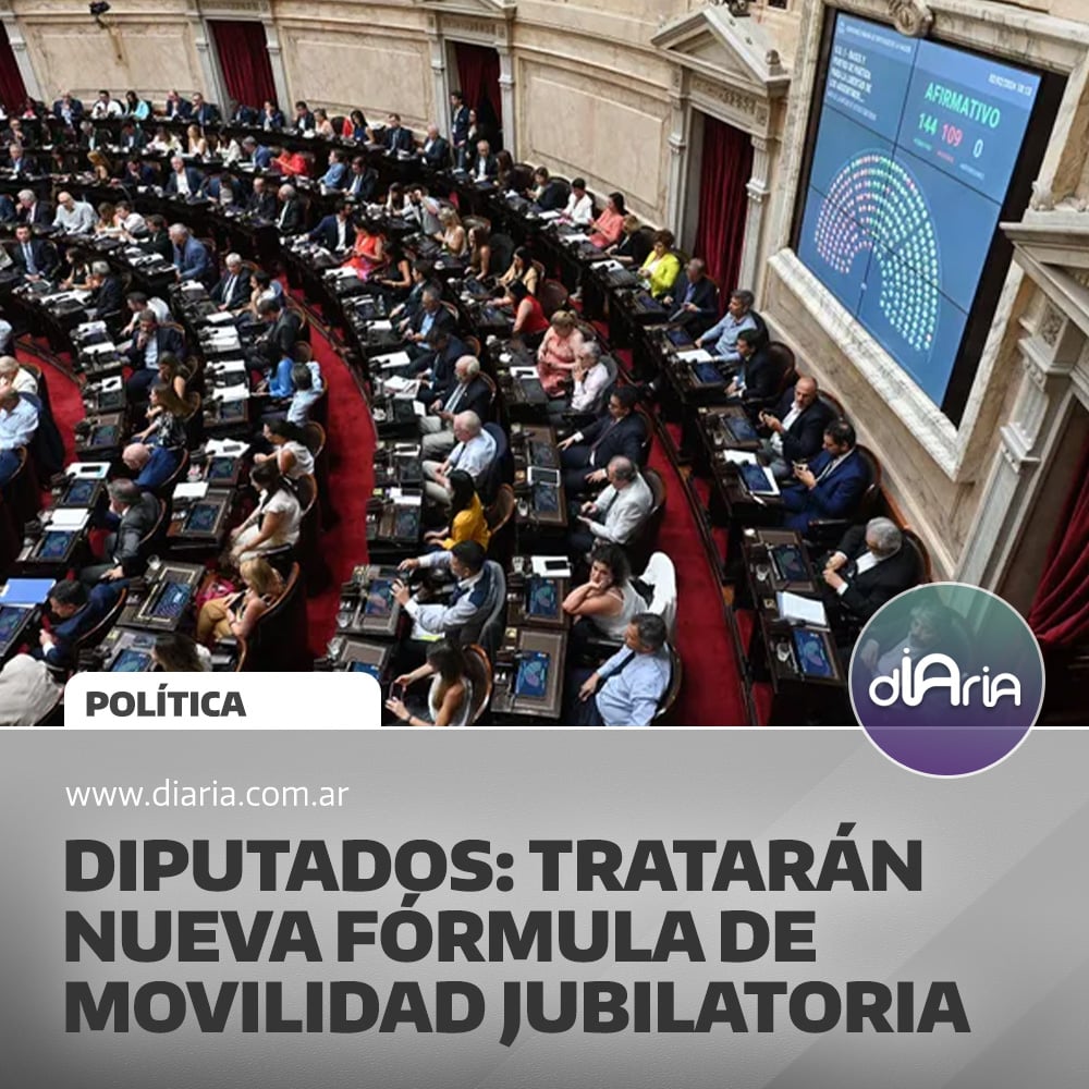 Diputados: tratarán nueva fórmula de  movilidad jubilatoria