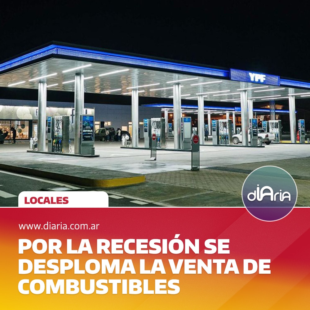 Por la recesión se desploma la venta de combustibles