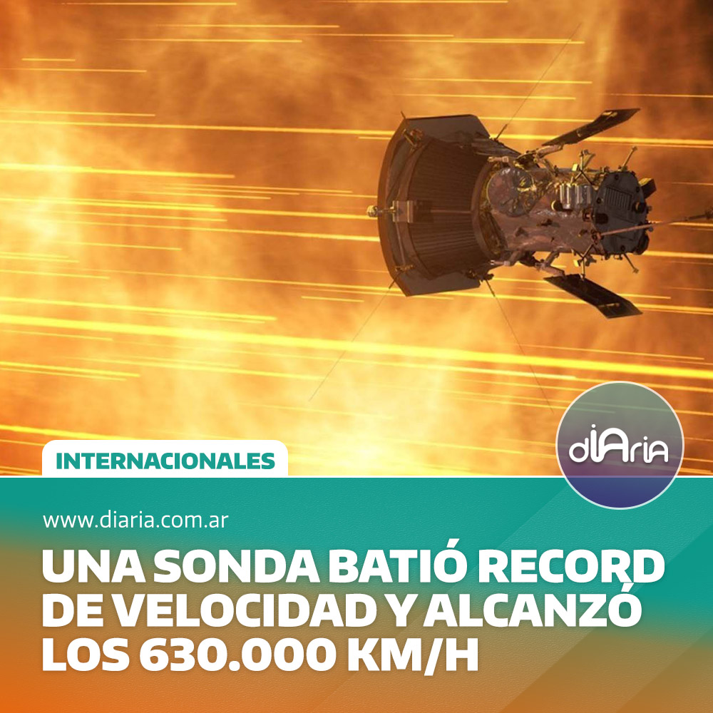 Una sonda batió record de velocidad y alcanzó los 630 mil kmh