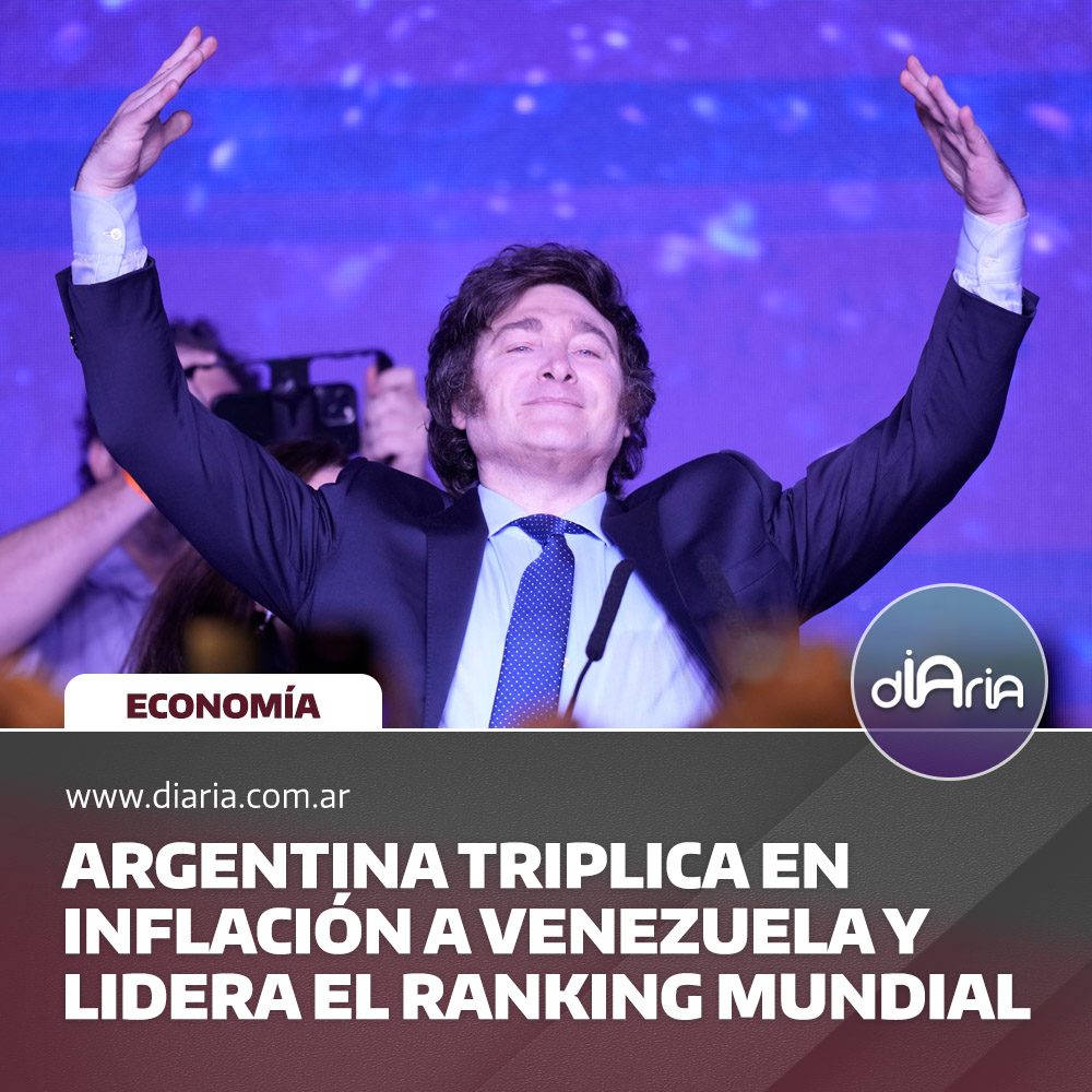 Argentina triplica en inflación a Venezuela y lidera el ranking mundial