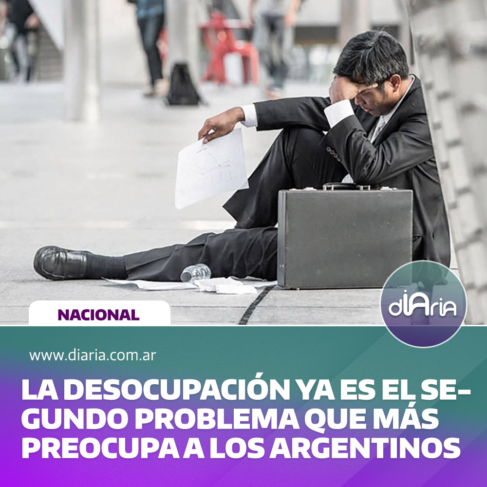 La desocupación ya es el segundo problema que más preocupa a los argentinos