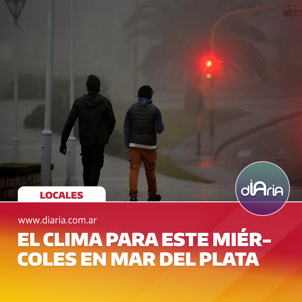 El clima para este miércoles en Mar del Plata