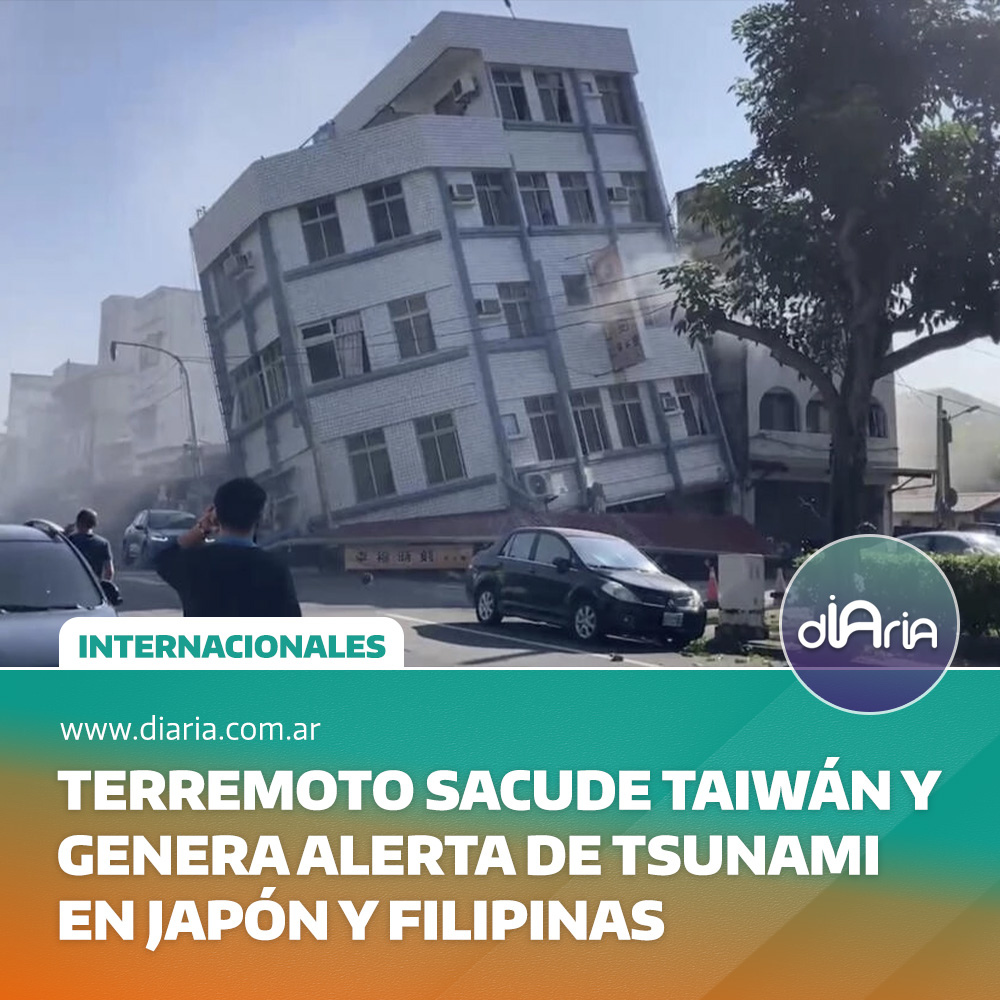 terremoto sacude Taiwán y genera alerta de tsunami en Japón y Filipinas