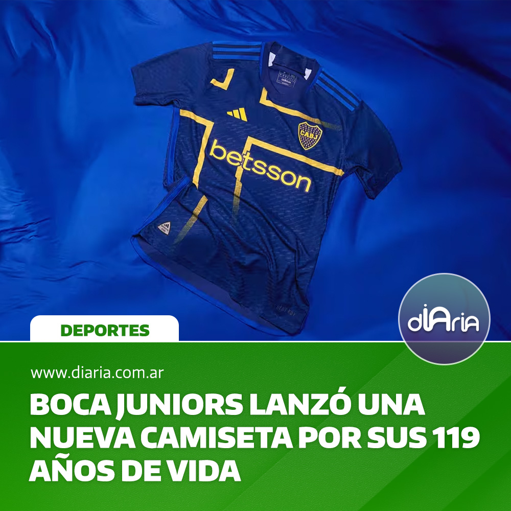 Boca Juniors lanzó una nueva camiseta por sus 119 años de vida