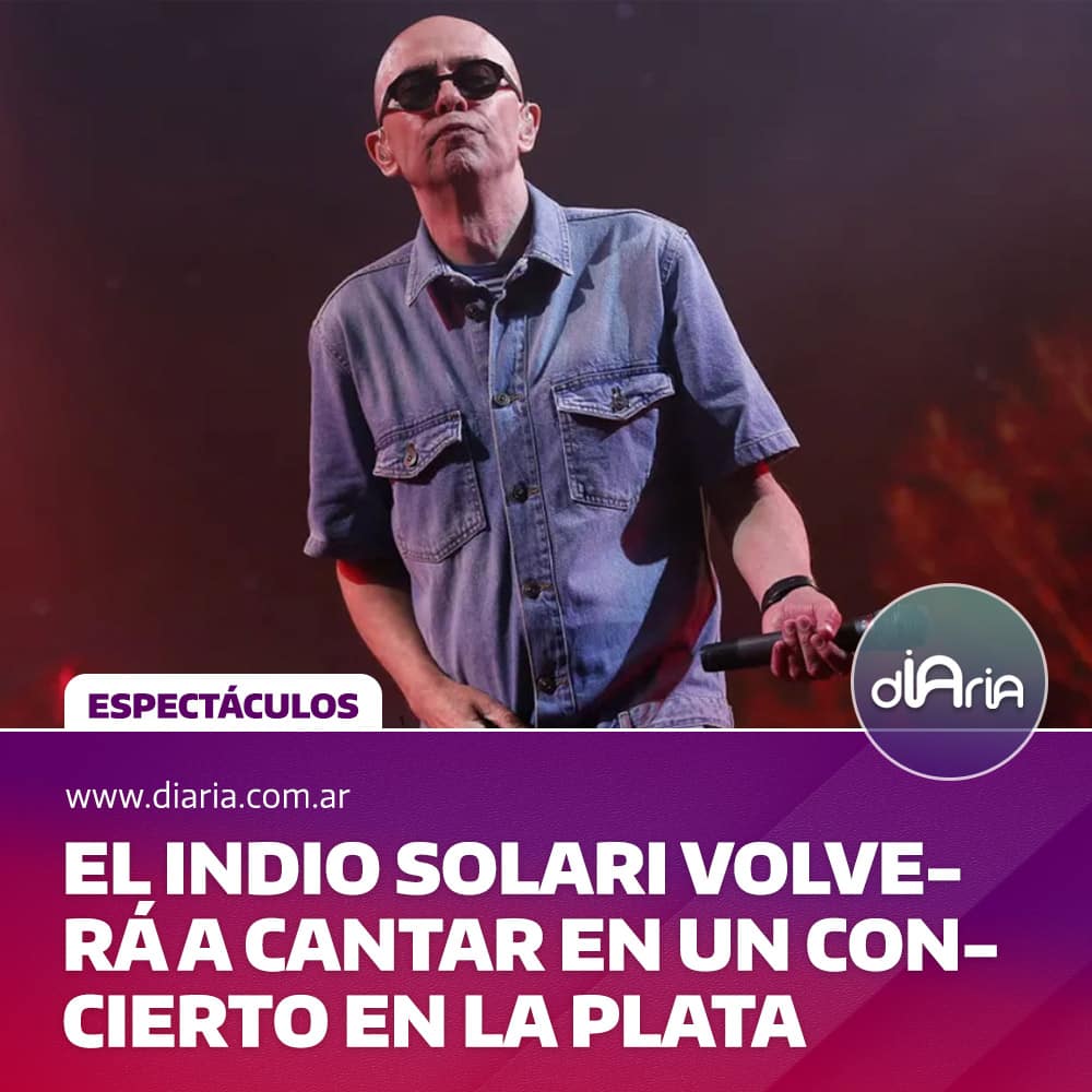 El Indio SOlari volverá a cantar en un concierto en La Plata